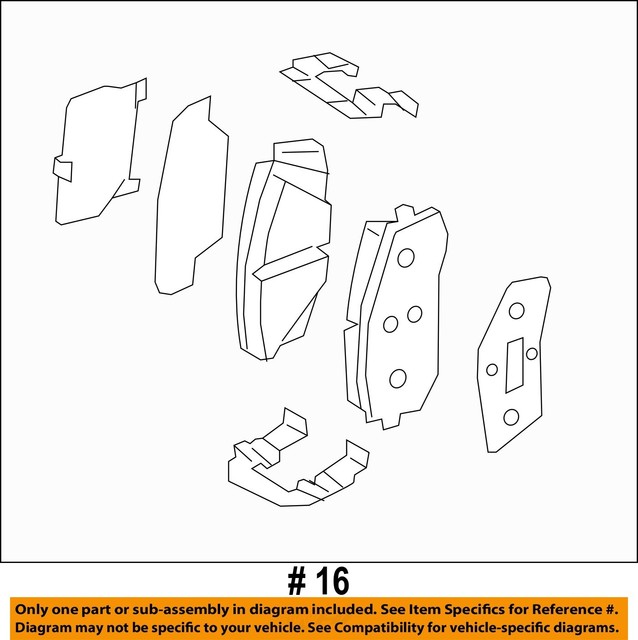 Genuine 201518 Kia Optima Front Brake Pads 58101 D4a20 for sale online