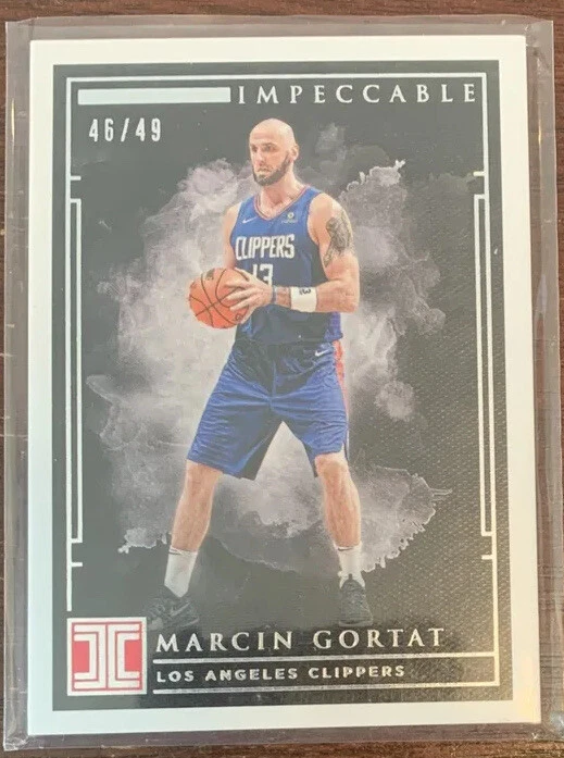 2018-19 Panini Impeccable Holo & Silver SSP Marcin Gortat X2 #11/25 & #46/49 - Image 4 of 4