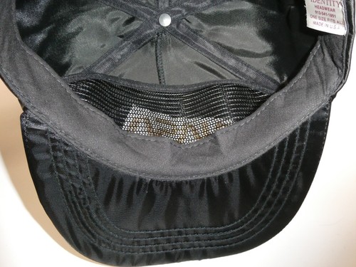 VTG NASA 80's Satin Black Snapback USA Hat Cap Flight Of The Navigator IDENTITY - Picture 11 of 13
