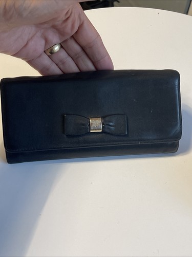 Mulberry Long Wallet Continental Clutch Geldbörse Schwarz Echtleder Bifold - Bild 21 von 21