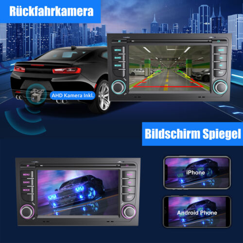 Für Audi A4 S4 RS4 B6 B7 B8 SEAT EXEO Android 13 Autoradio GPS Navi RDS Carplay - Bild 12 von 15