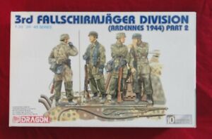 Dragon 1/35 6113 WWII German 3rd Fallschirmjager Division 4 Figs Ardennes 1944