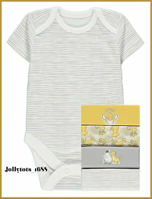Tiny Baby Disney Der König der Löwen Baby Jungen Bodys Unterhemden 5er Pack 100% Baumwolle NEU