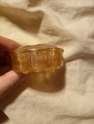 Vintage Light Amber Seven Hole Flower Frog — photo 3