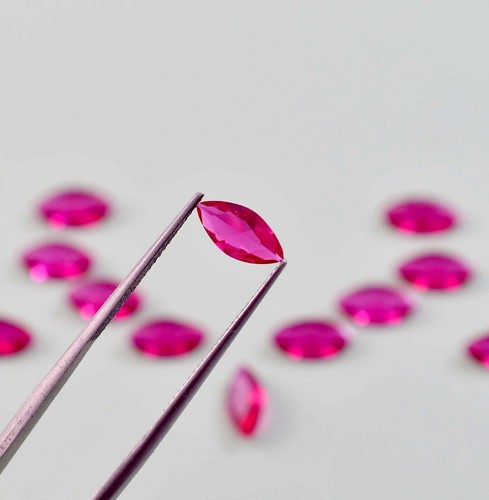 50 Pcs Natural Mozambique Red Ruby Marquise Cut Loose Gemstone Certified AAA+ - Picture 4 of 11