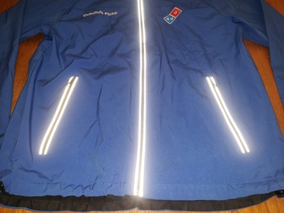 Dominos Pizza Delivery Employee Jacket Mens Medium Blue Full Zip