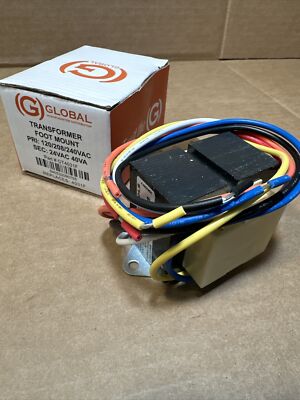 Global Transformer Foot Mount 120/208/240VAC 24VAC 40VA Part