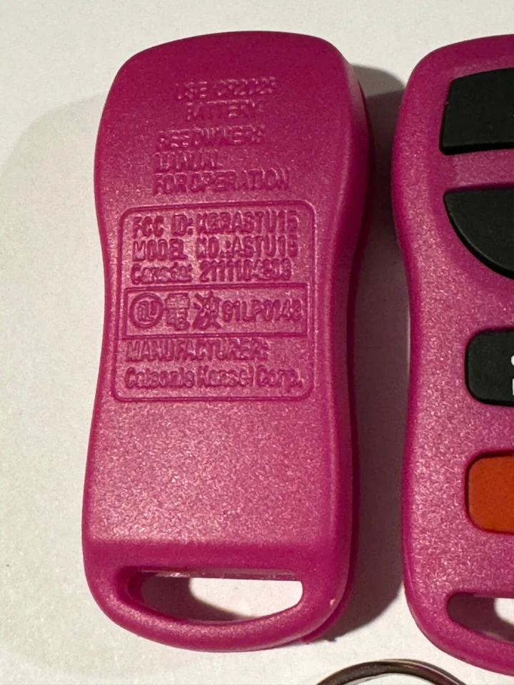 Mando a distancia sin llave rosa fabricante de equipos originales para Nissan Máxima 2002-2006 LLAVERO COCHE KBRASTU15 Foto 4 de 4