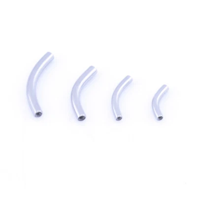 Steel Internally Threaded Curved Barbell Banana Bar Blank - Image 1 of 4