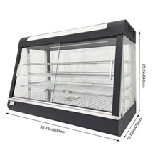 3 Tier Commercial  Pizza Egg Tart Showcase 110V Food Warmer Display Case 86-176℉