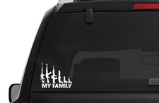 Original Gun Weapon My Family Vinyl Decal Bumper Sticker 2 Sizes Ak47 Pro 2a Nra