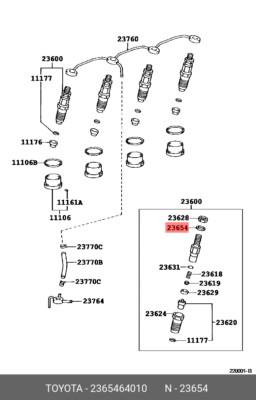 mimi ダーリッチ Genuine OE nozzle seal ring, 2365464010 for