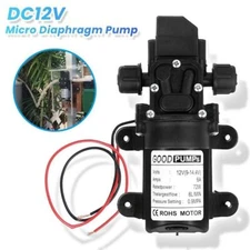 130PSI For RV Boat Marine, 12V DC Demand Fresh Water Diaphragm Self Priming Pump