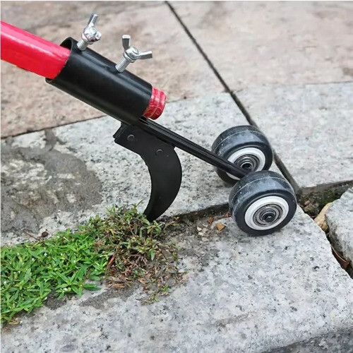 Gartenspalt Unkrauthaken Roller Spalt Unkrautstecher Werkzeug Bodenlockerung - Bild 5 von 15