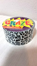 1 ROLL OF NEW DECORATIVE CRAZE DUCK TAPE BLACK  WHITE LEOPARD