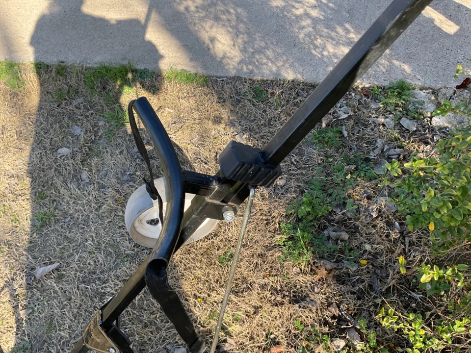 Goldeagle gold eagle 3 wheel Golf club Push Pull Cart folding black - Image 4 of 4