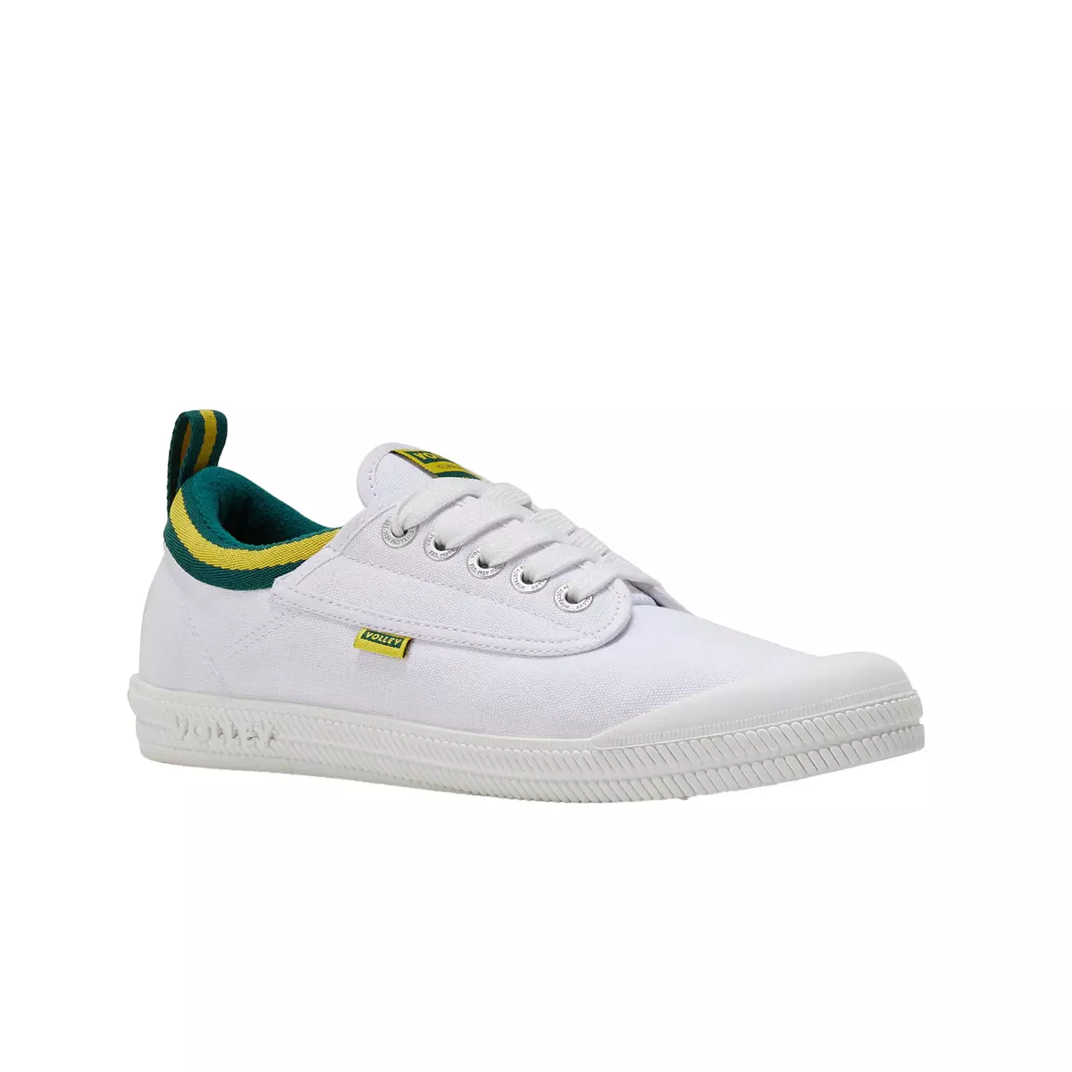 Dunlop Volleys International Volley Low Canvas Casual Mens Shoes White Green