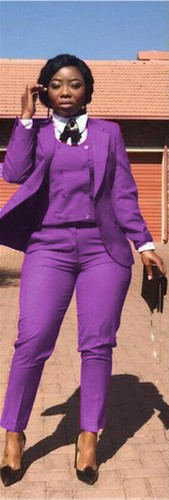 Trajes de mujer talla grande 3 piezas ropa de trabajo africana para dama formal graduación traje de boda - Imagen 5 de 25