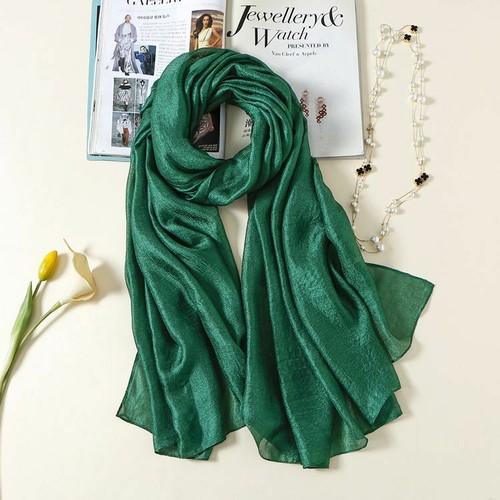 Neu heiß 190*100 cm Leinen Seide Schal Damen Sonnenschutz Schal Herbst Winter Pashmina - Bild 20 von 25