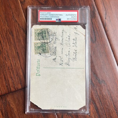 WILBUR WRIGHT * PSA * Handwritten AUTOGRAPH Postcard SIGNED