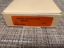 12 100 yd. Spools Gudebrod Nylon Rod Winding Thread 602 Almond Size A NOS