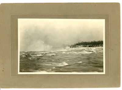Looking Towards falls from top Niagara Falls 5x7 Cabinet Card