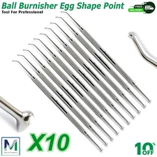 Ball Burnisher #27/29 Egg-shape Composite Dental Amalgam Filling Instrument 10PC