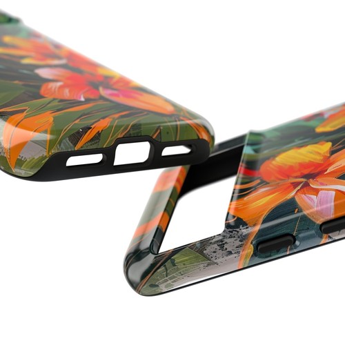 Phone-Ink iPhone, Pixel, Samsung Galaxy Case - Orange Hibiscus Flower Painting - 第 184/191 張圖片