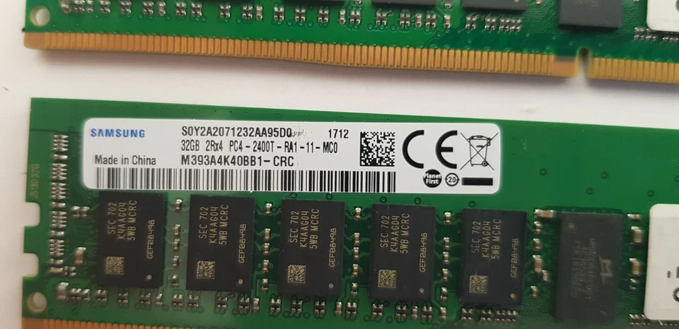 Cisco UCS-MR-1X322RV-A 32GB DDR4 2.4Mhz PC4-19200 Server Memory - Image 2 of 4