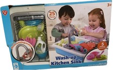 Play Wash Up Kitchen Sink 25 pieces plus 5 Additional Accessories