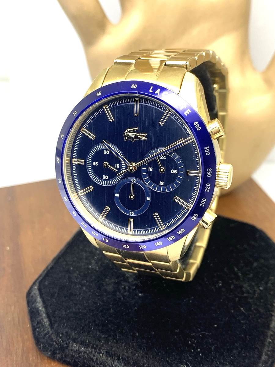 Lacoste Men's Watch 2011096 Boston Quartz Chronograph Blue Dial