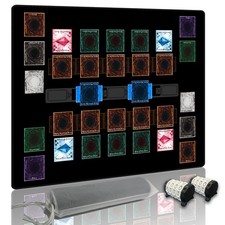 Stitched for Yugioh Playmat, 2-Player, Master Rule Duel Field Zones, Large Ca...