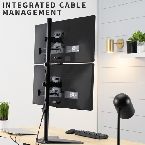 VIVO Dual LCD Monitor vertikale Standhalterung, für 2 ultrabreite Bildschirme bis 34" - Bild 5 von 8