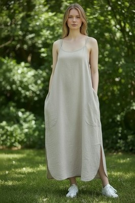 chinese dress ladies Portofino Linen Dress - Made in Italy