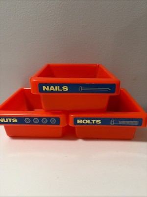 Little Tikes Workshop Bench Replacement Storage Drawers Vintage 80s - Crack in 1