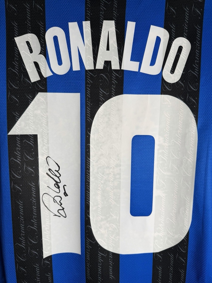 Ronaldo Nazario Signed Inter Milan Jersey Exclusive Memorabilia