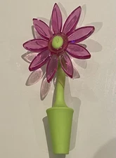 Kate Aspen Blooming Pink Flower Bottle Stopper - New in Box - Circa 2008