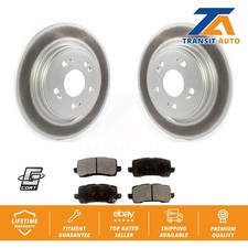 Coated Disc Brake Rotors And Semi-Metallic Pads Rear Kit For 2014-2020 Acura RLX