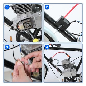 CDI Ignition Coil + Solenoid Kit for Motorized Bikes, for 2-Stroke 49 2761