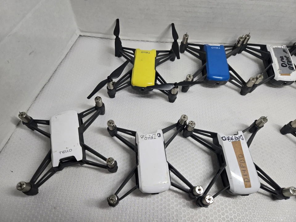 DJI Tello Minidrone Quadcopter LOT -White Camera Drone 11 Drones only FOR PARTS) - Image 2 of 4