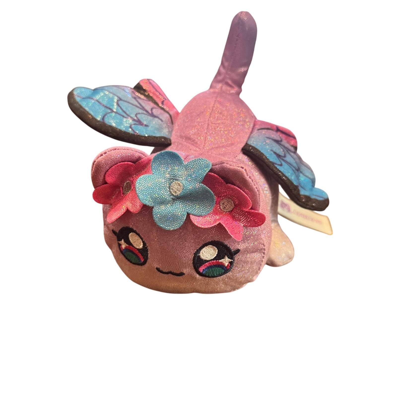Aphmau MeeMeows Mini Sparkle Fairy Cat Plush Stuffed Animal Toy w/ Flowers&Wings