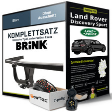 Anhängerkupplung BRINK starr für LAND ROVER Discovery Sport +E-Satz Set
