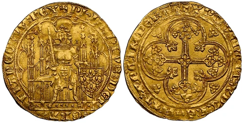 FRANCE. Philip VI le Fortune (1328-50) AV Ecu d'or a la chaise NGC MS63 Dupl-249