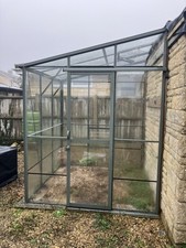 Hercules Hasting lean-to greenhouse in ‘Old Cottage Green’ Delivery available