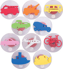 Giant Stampers - Transportation Vehicles - Set 1 - Set of 10 - Easy to Hold Foam