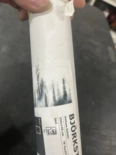 New IKEA BJORKSTA M. Selmin Black & White Pine Trees Print on Canva 78 3/4 X 55"