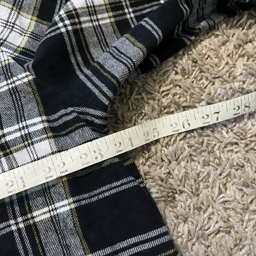 J Peterman Camp Collar Lightweight Flannel Plaid Button Up Board Shirt Large - Picture 5 of 6