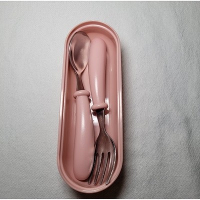 Toddler Spoon and Fork Set in Portable Carrying Case