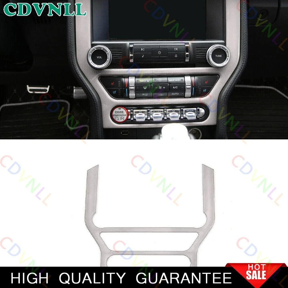 For Ford Mustang 2015-23 Bright White Central Console GPS Navigation Cover 1PCS