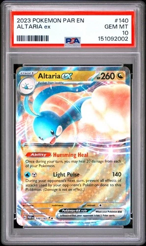 2023 POKEMON PAR EN-PARADOX RIFT #140 ALTARIA EX PSA 10